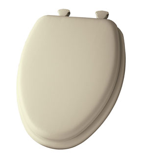 oblong padded toilet seat