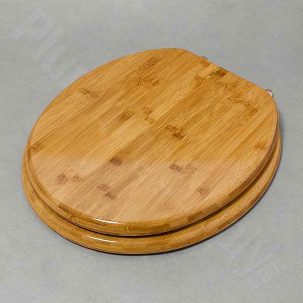Fashionable solid wood and veneer toilet seats