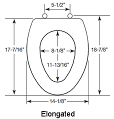 toilet seat sculptured seats elongated molded wood dimensions