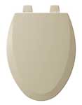 Wood bone color toilet seat