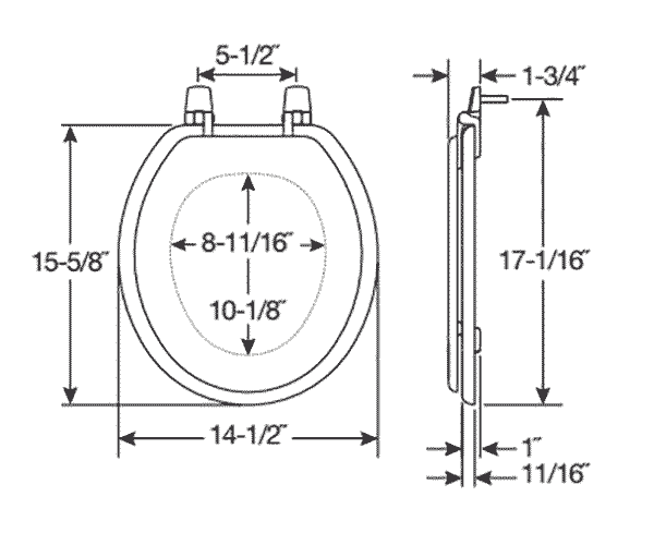Basic Economical Round and Elongated Toilet Seats