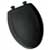 Replacement Elongated Toilet Seat For American Standard Rise And Shine Plastic Toilet Seats with Slow Close Hinges - Black/Onyx
