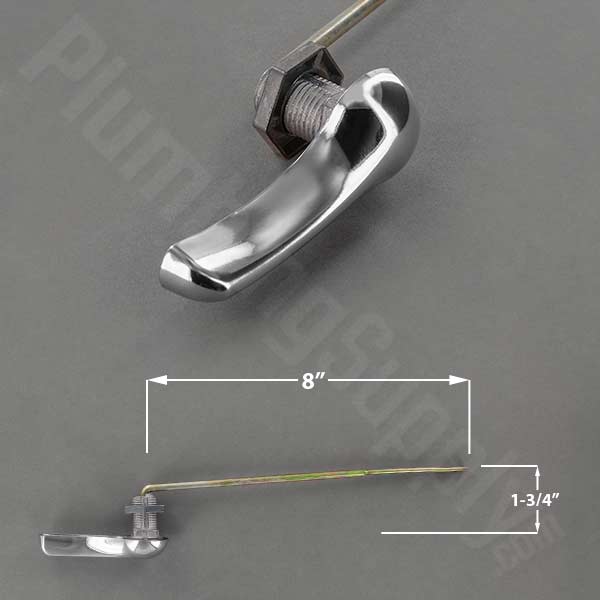 Basic all metal front mount tank lever