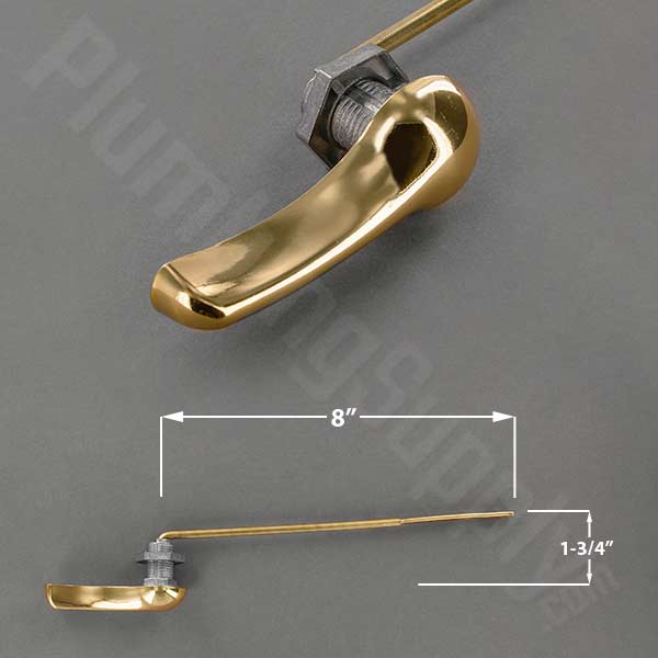 Front mount tank lever