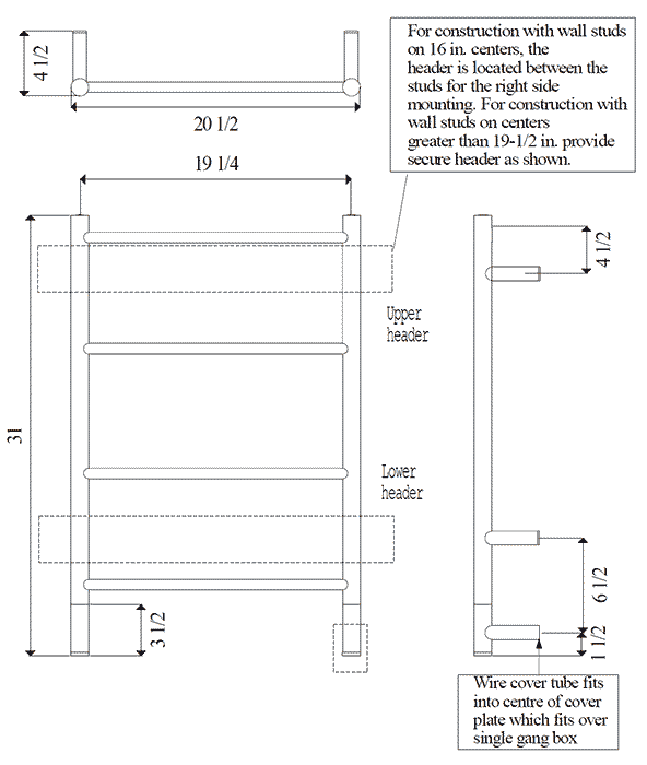 Electric Towel Warmers, Towel Rails For Hotels, Guesthouses, Private