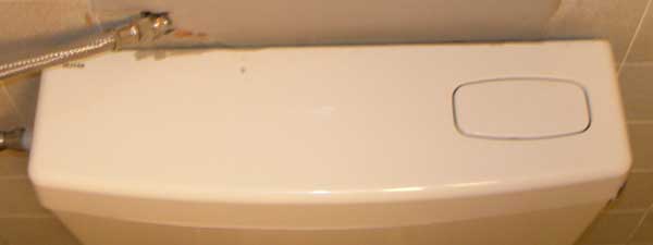 Toilet tank lid in Venice, Italy