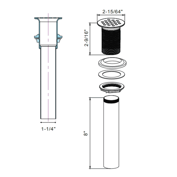 Designer Vessel Sink Drains