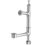 Clawfoot tub exposed bathtub waste assembly
