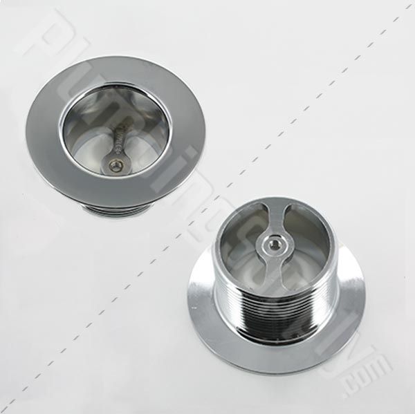 Tub Drain Strainer Trim Kit with Drain Body - Polished Chrome