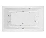 picture of Swirl-Way Barrett jetted tub, shown in white