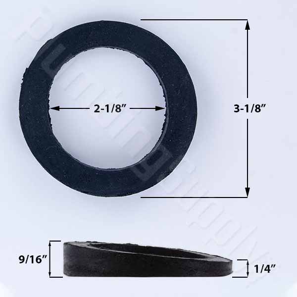 3-1/2 in. x 3-1/4 in. x 1/8 in. Buna Rubber O-Ring