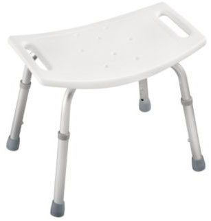 Plastic shower seat
