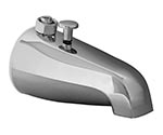 Add a shower riser diverter tub spout