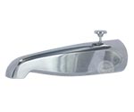 Extra long diverter tub spout