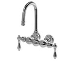 Old fashioned wall mounted gooseneck tub spout