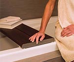 Luxury tub/shower benches