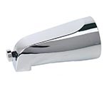 Positive shutoff diverter tub spout