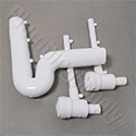 Hard plastic undersink protective sleeve
