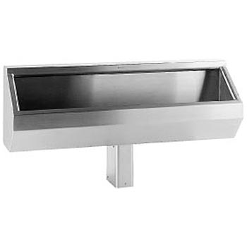 stainless steel trough style urinal