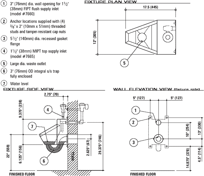 Quality stainless steel urinals