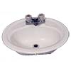 Oval white ackralac sink