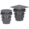 Adjustable floor drain assemblies