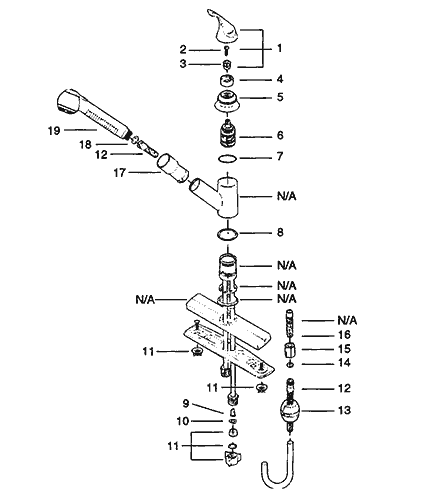 Pull Out Spray Kitchen Faucet Repair