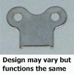 Vandal resistant index aerator key