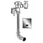 Vandal resistant index flushometer concealed urinal