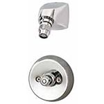 Vandal resistant index shower metering