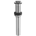 Extra long finger touch vessel sink drain