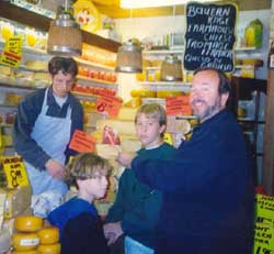 Vic and sons in Alkmaar, Holland 1997