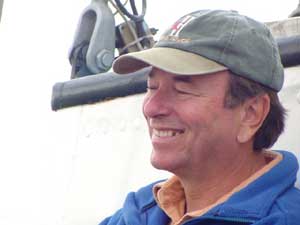 Vic our founder in Holland while sailing