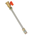 Gas connector with valve