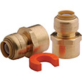 Push-fit water heater installation kit