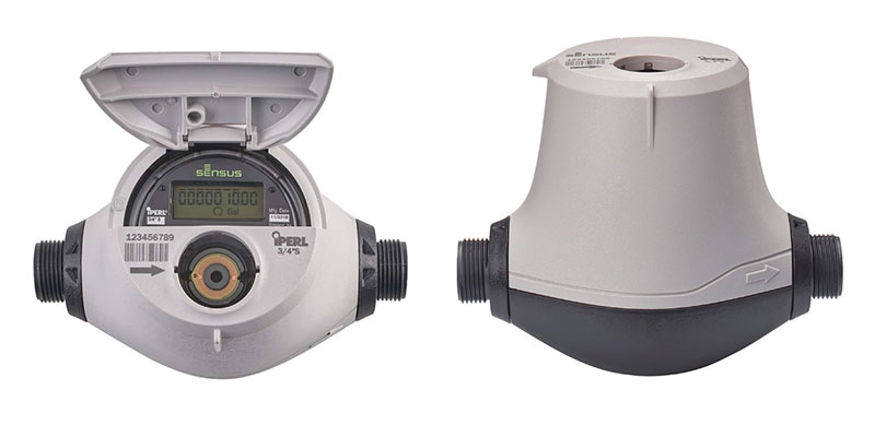 example of a 3/4 inch threaded water meter