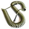 Coiled garden hose