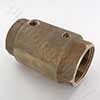 Double tapped check valve