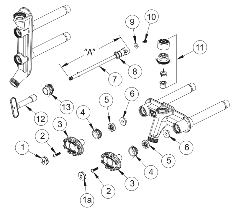 Wordford outdoor faucet parts model 22 and V22