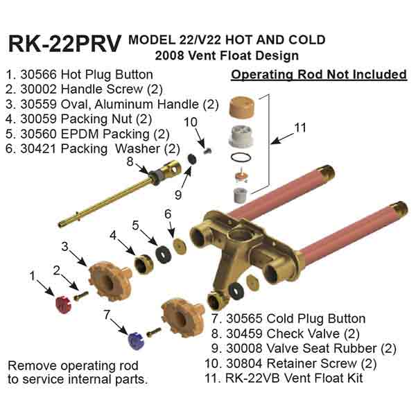 Woodford repair kit RK-22PRV