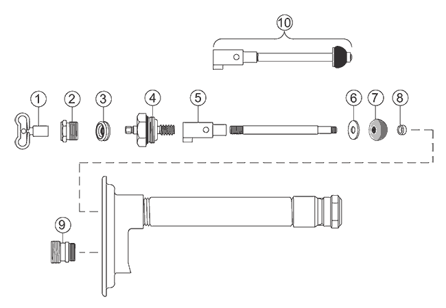 Parts breakdown for Woodford Model 70 recessed commercial wall hydrants
