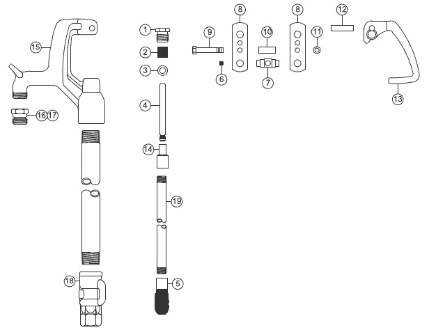 Woodford yard hydrant schematics model w34