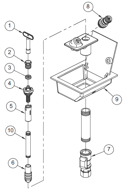 Woodford yard hydrant schematics model y95