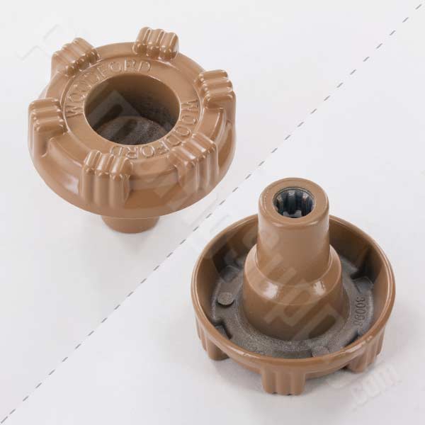 Woodford round metal handle