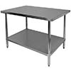 Flat top prep table