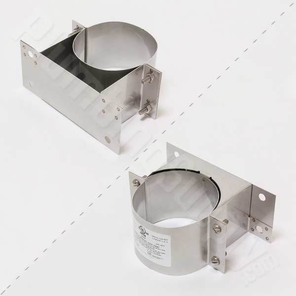 gas vent system - wall support