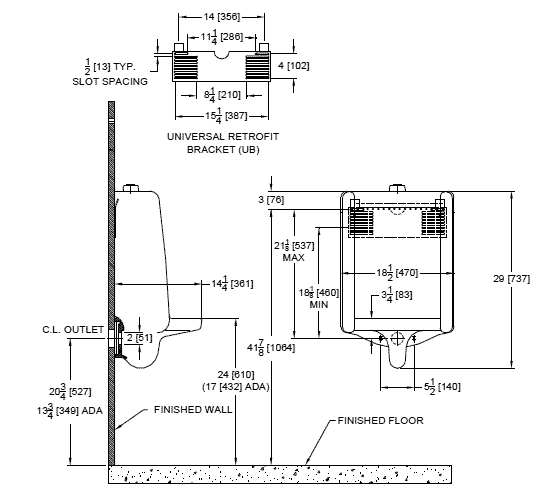 High Efficiency Water Saving Urinals urinal piping diagram 